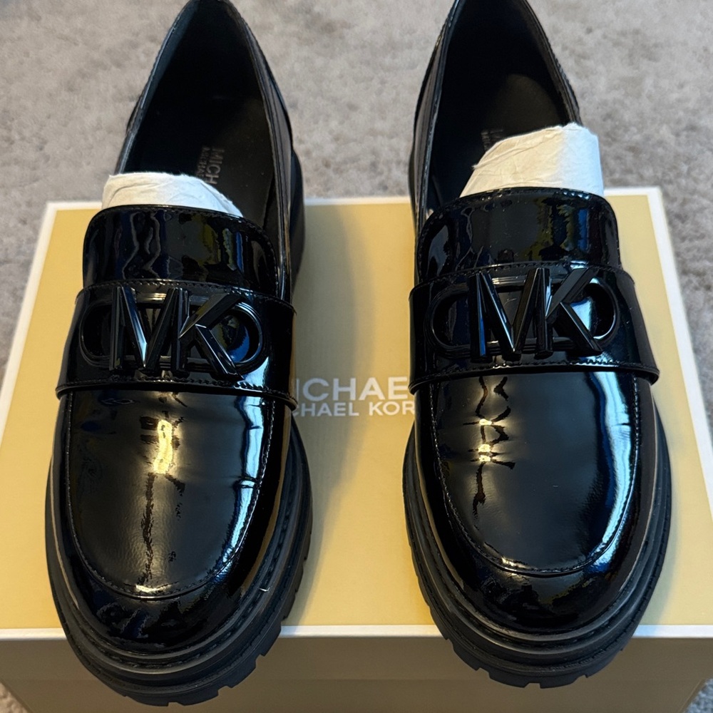 Michael Kors Black Parker Loafers - Picture 2 of 6